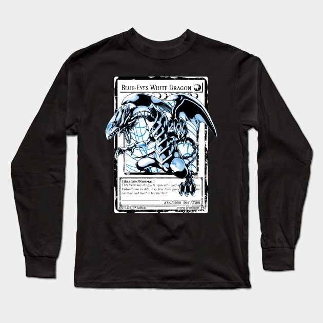 Blue Eyes White Dragon v5 Long Sleeve T-Shirt by CentuStore